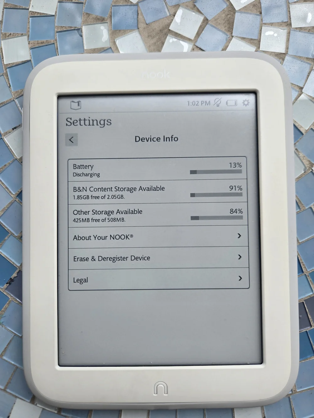 2013 NOOK GlowLight - 6 Inch E-Reader